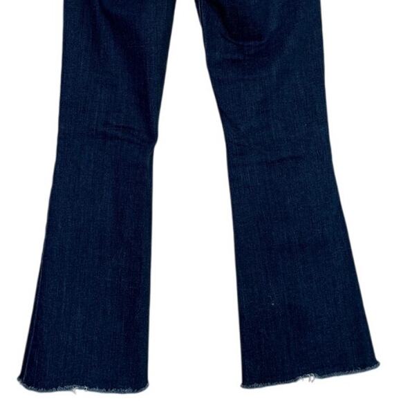 J Brand Lillie High Rise Crop Slim Raw Hem Flare Button Fly Jean 26 Blue #4067 - Picture 6 of 15